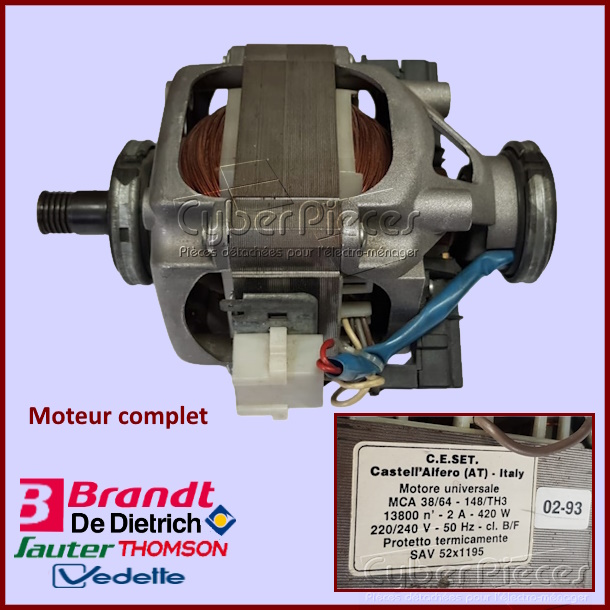 Moteur complet MCA 38/64 - 148/TH3 Brandt 52X1195 / 55X1159