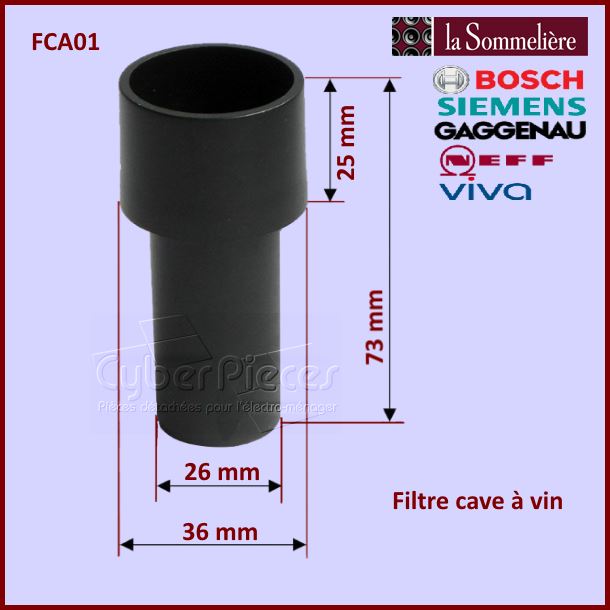 Filtre cave à vin La Sommelière FCA01