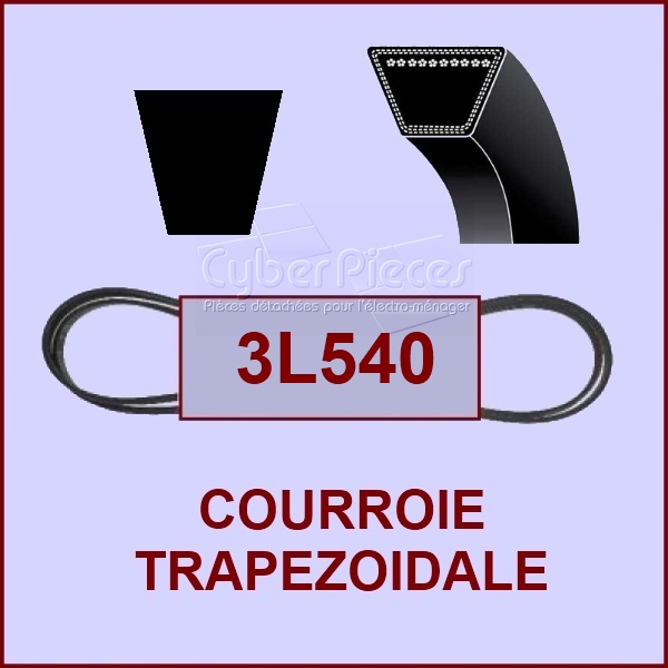 Courroie trapézoïdale 3L540