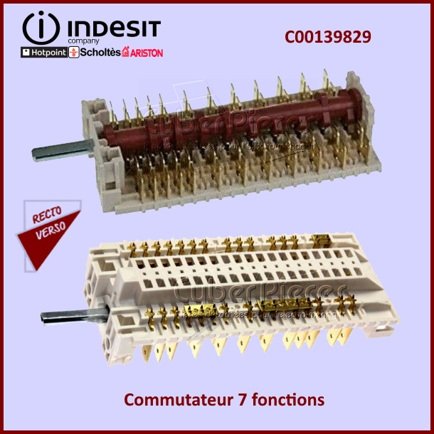 Commutateur 7 fonctions Indesit C00139829
