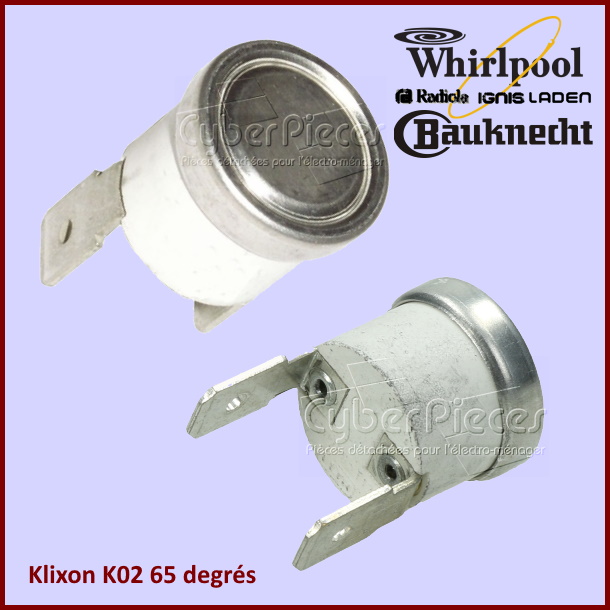 Klixon K02 - 65C NA Whirlpool 481928248198