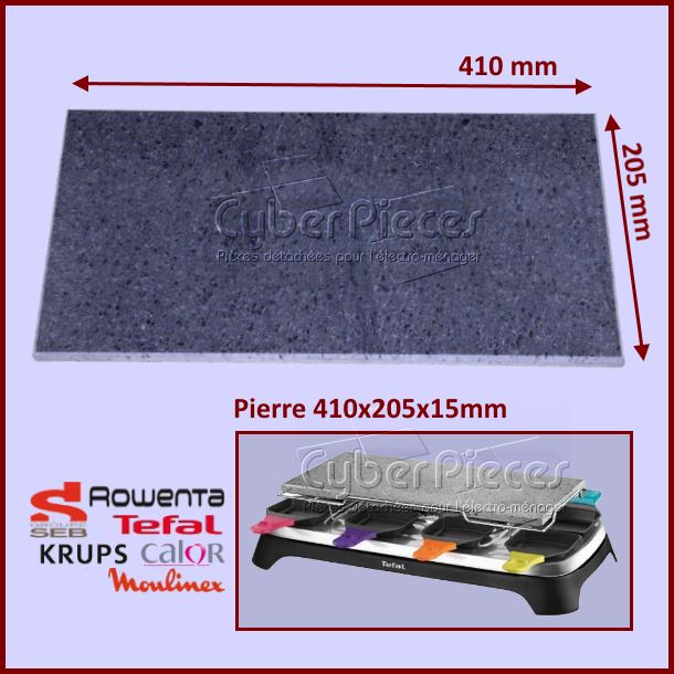 Plaque pierrade 410x205x15mm SEB TS-01015020