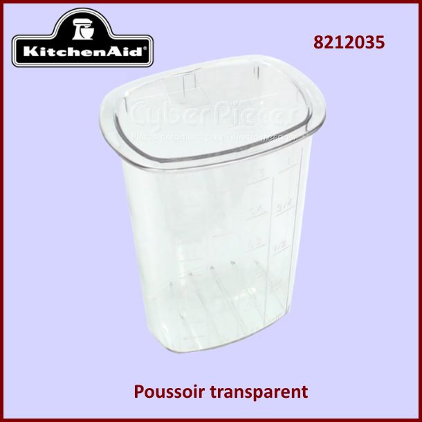 Poussoir transparent KFP79P Kitchenaid 8212035 - Pièces robot ménager