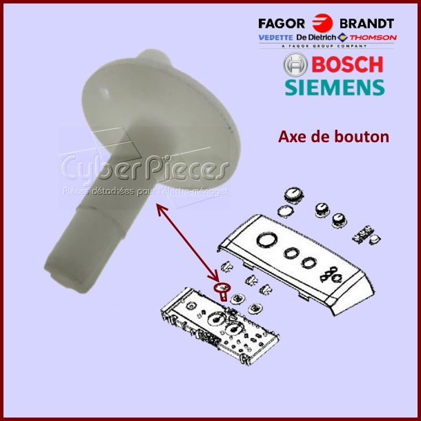 Axe de bouton Brandt 52X2421