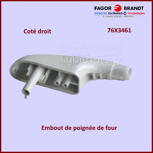 Embout droit de poignée Brandt 76X3461