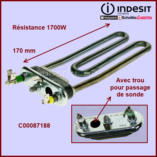 Thermoplongeur 1700W -  C00087188