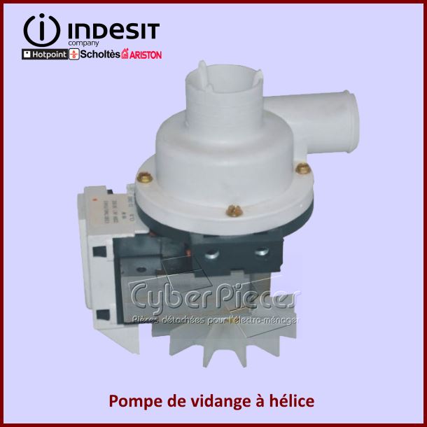 Pompe de vidange a helice INDESIT C00035656