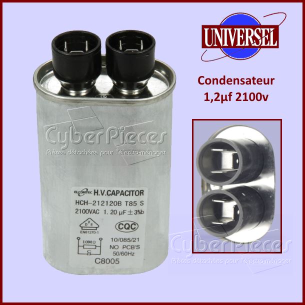Condensateur 1,2µf (1,2mF) 2100v
