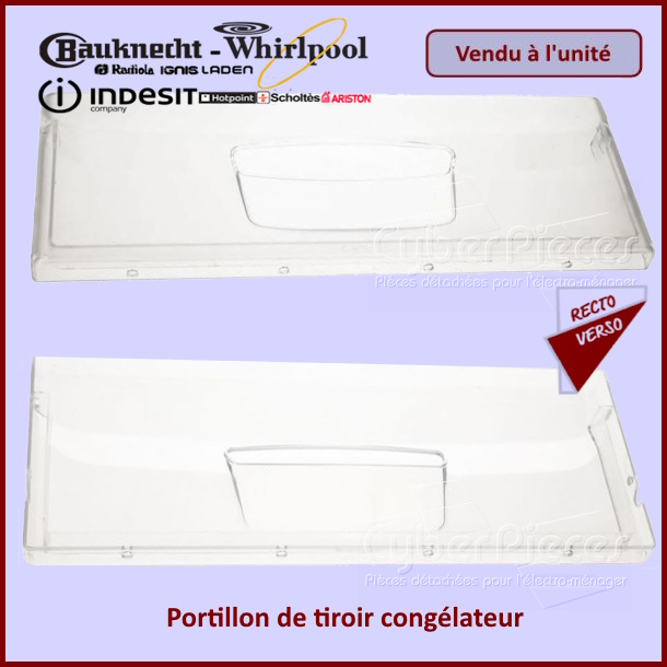 Portillon de tiroir congélateur Indesit C00272439