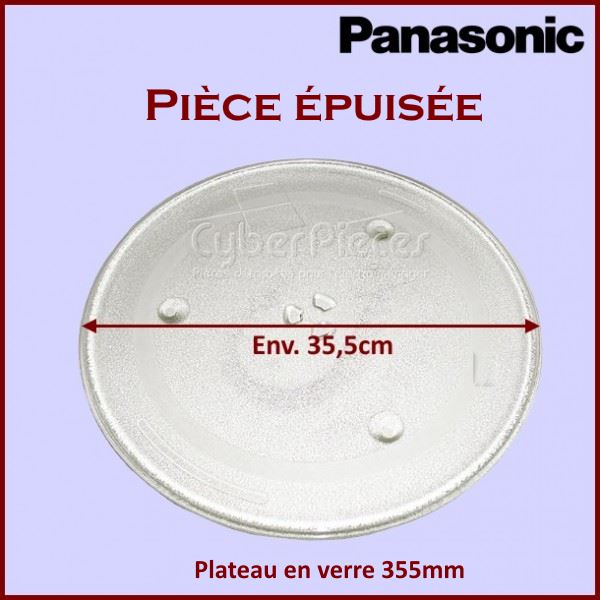 Plateau en verre 355mm Panasonic A06014000AP