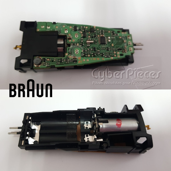 Moteur rasoir Braun 7030229 / Châssis 2 voies 4 h 2 LED