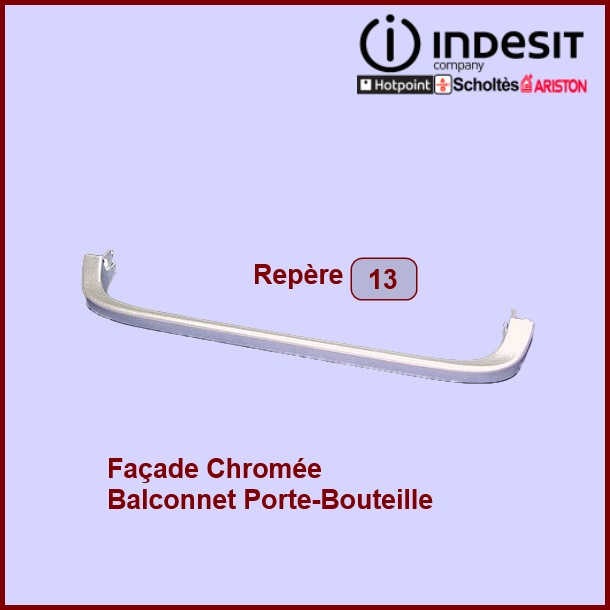 Facade Balconnet Bouteille CHROMEE (CLASS)