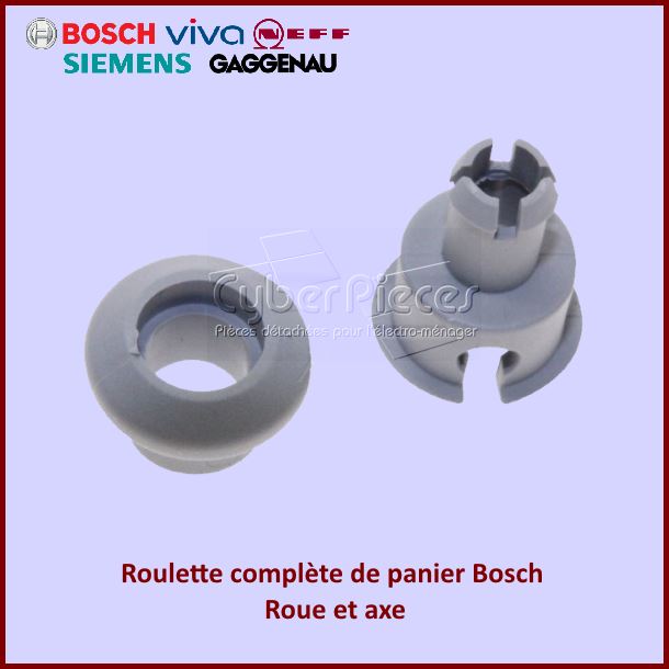 Roulette complète de panier Bosch 00150948  - 00150943