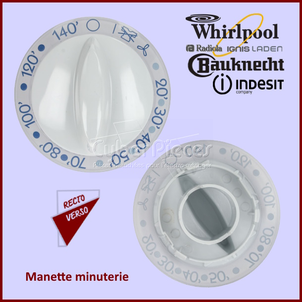 Bouton Whirlpool 481241458207