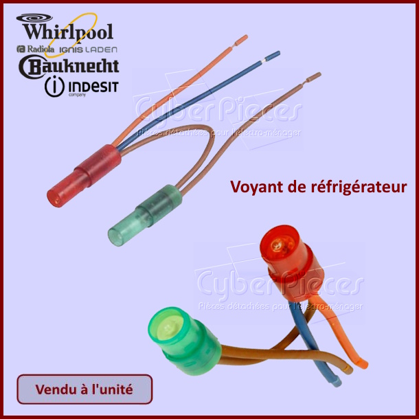 Lampe temoin de refrigerateur Whirlpool 481213448371