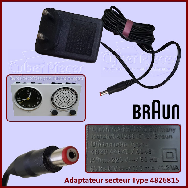 Adaptateur secteur Braun Type 4826815