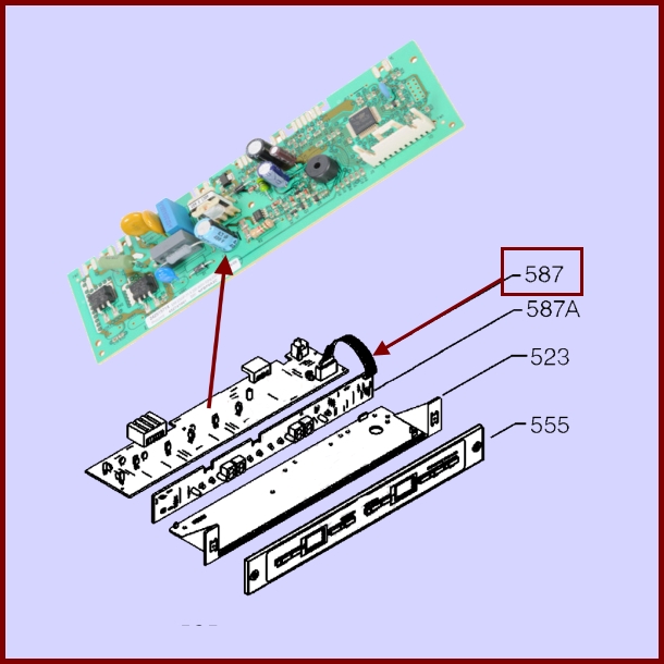 Carte Electronique Electrolux 2425006018 -  PiÃ¨ces machine Ã  laver