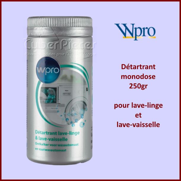 Détartrant pour lave linge et lave vaisselle WPRO