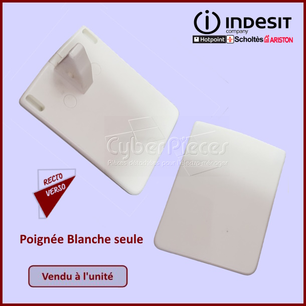 Poignée Blanche seule Indesit C00032312