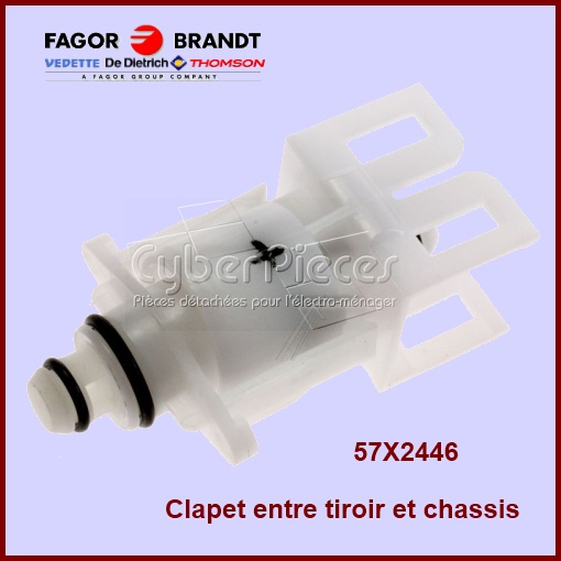 Clapet Male/ Femelle bac amovible Brandt 57X2446