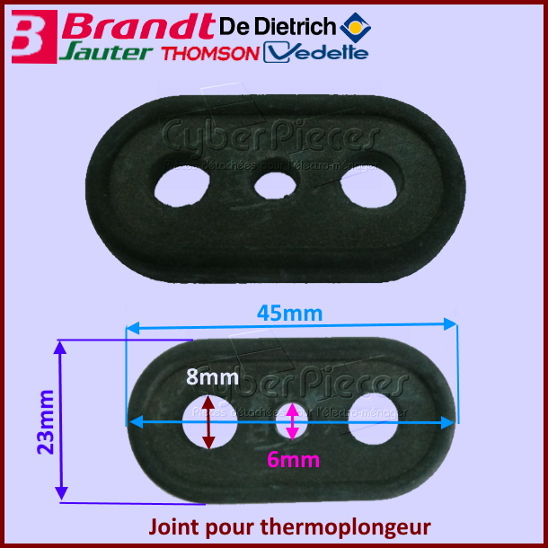 Joint pour thermoplongeur Brandt 31X1806