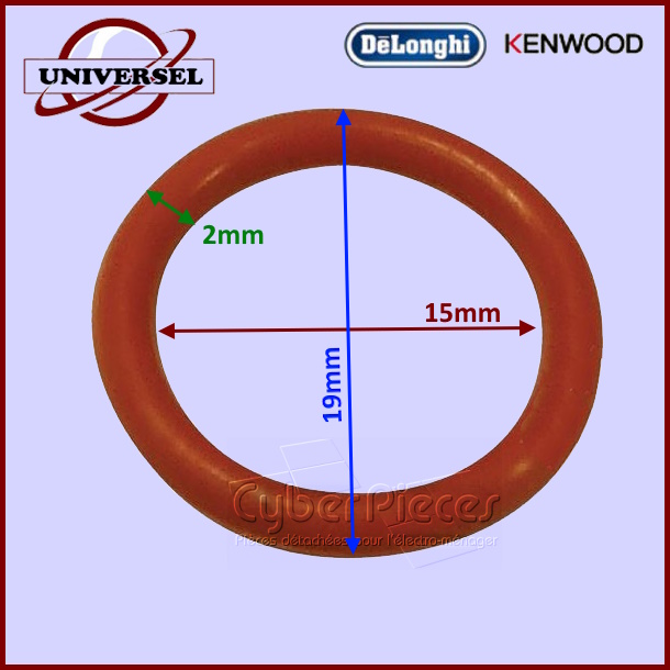 Joint torique Ø19x15x2mm Delonghi 6228102000