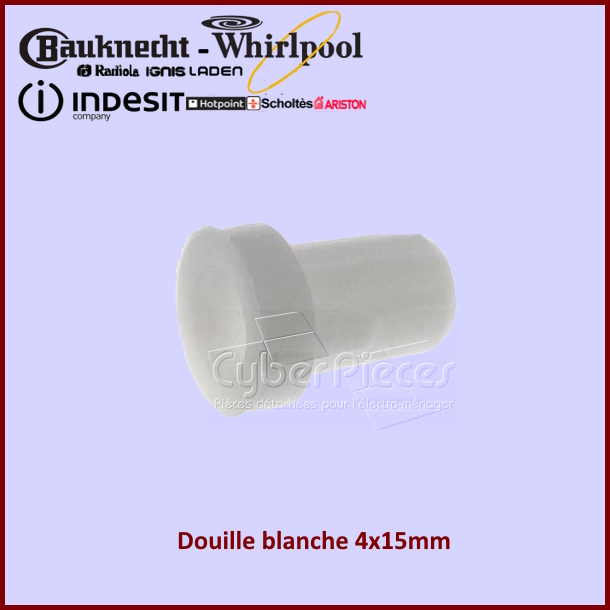 Douille blanche 4x15mm Indesit C00022161