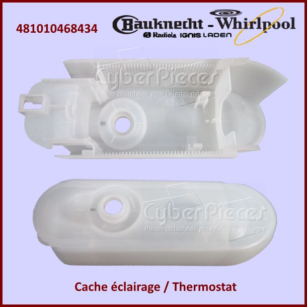 Cache lampe blanc translucide Whirlpool 481010468434