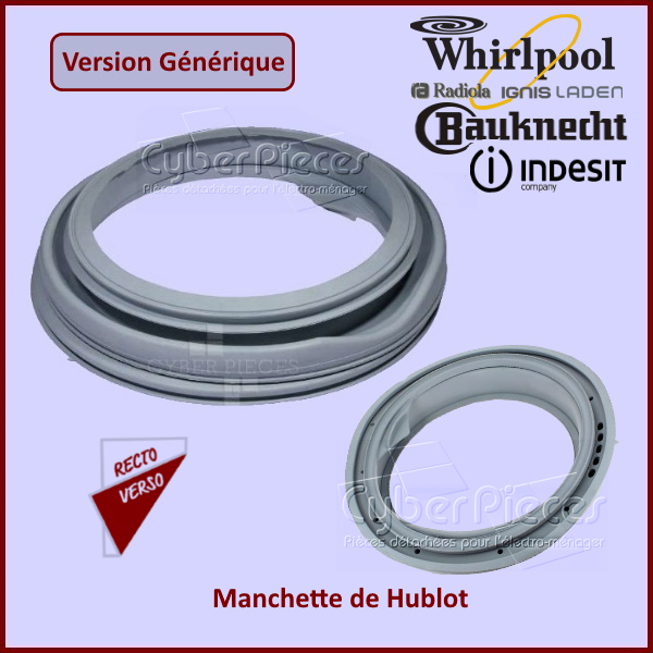 Manchette de Hublot adaptable Whirlpool 481246068633