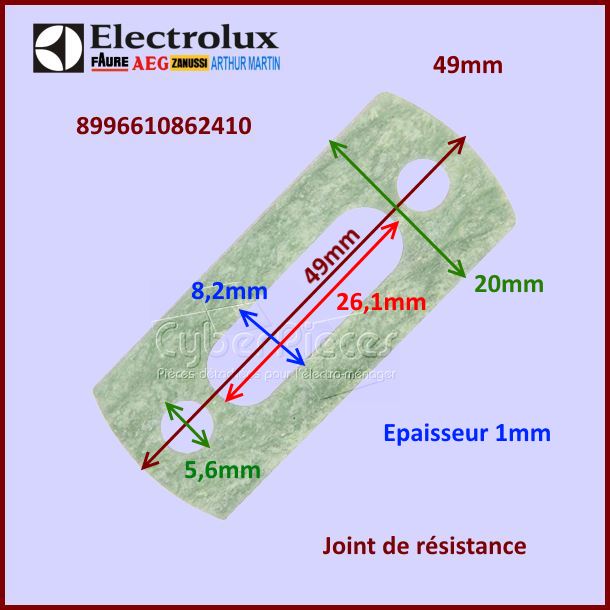 Joint de la résistance grill 8996610862410