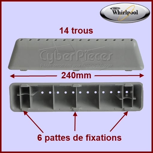 Aube de brassage Whirlpool 480111104175
