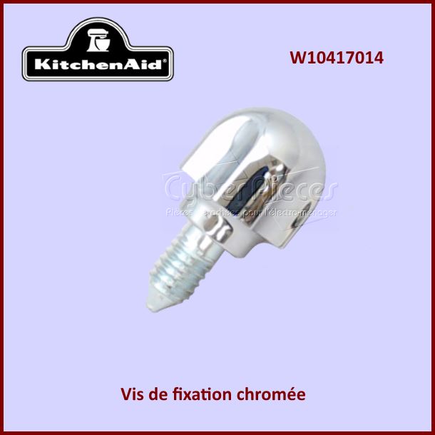 Vis chromée de fixation Kitchenaid W10839419