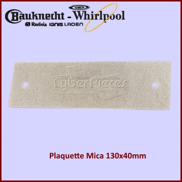 Plaque Mica 130x40mm Whirlpool 480120100672