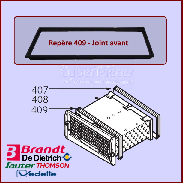 Joint avant de condenseur Brandt 57X2523