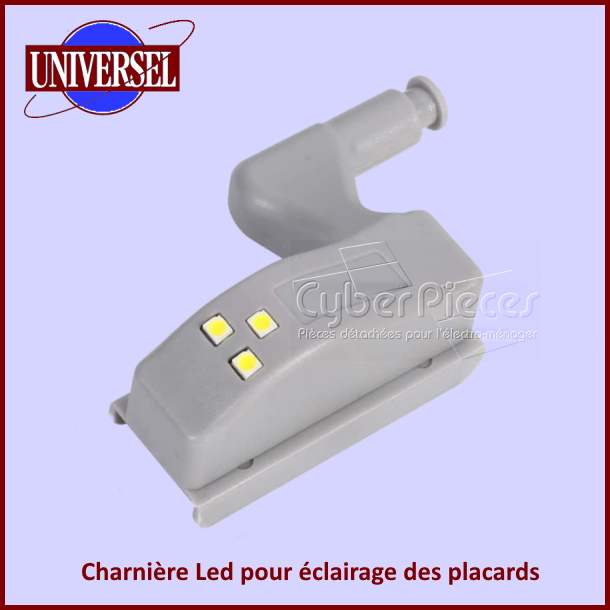Charnière Led pour éclairage des placards