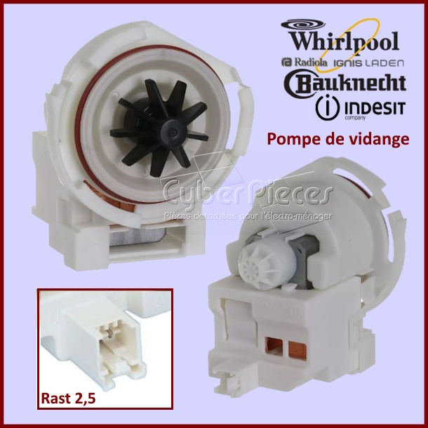 Pompe de vidange 30W Copreci KEBS105/082 C00386526