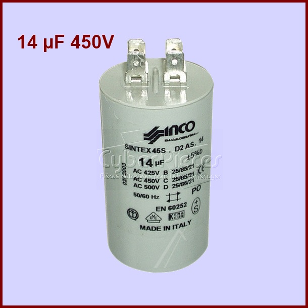 Condensateur 14,0µF  450 Volts