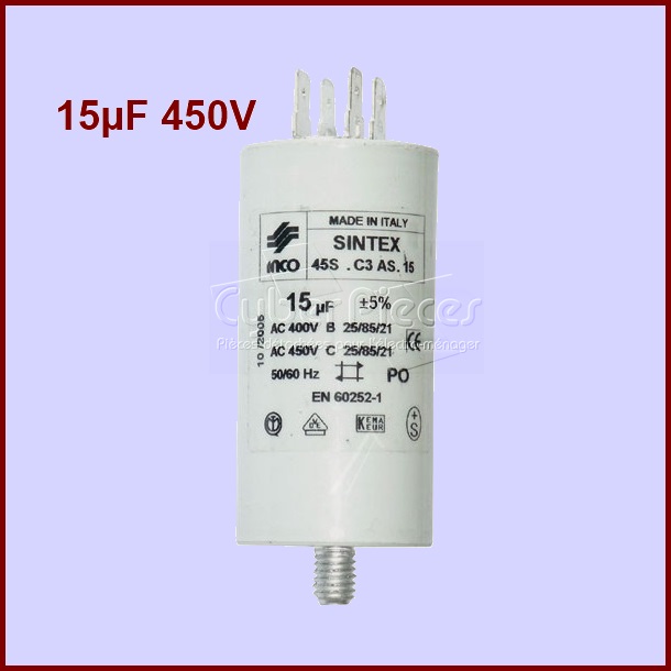 Condensateur 15,0µF 450V