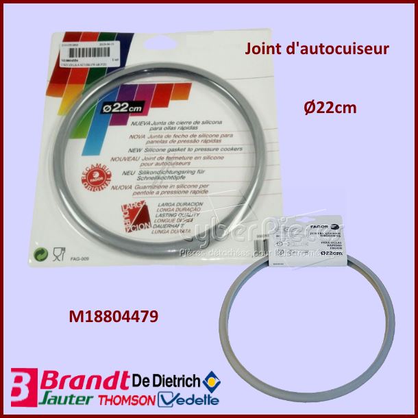 Joint autocuiseur Brandt M18804554 - Ø22cm