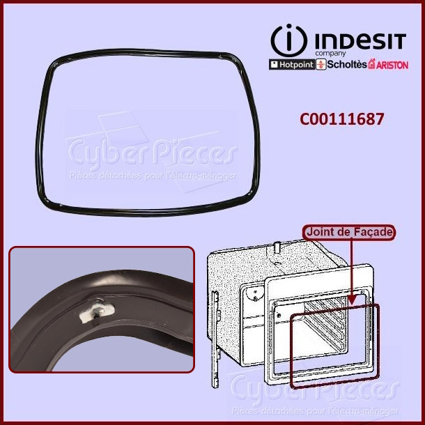 Joint de Porte Full Glass Indesit C00111687 - Pièces four