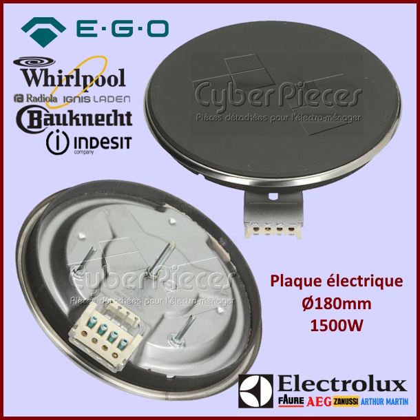 Foyer fonte 1500w - Ø180mm - 4mm Ego 19.18453.002
