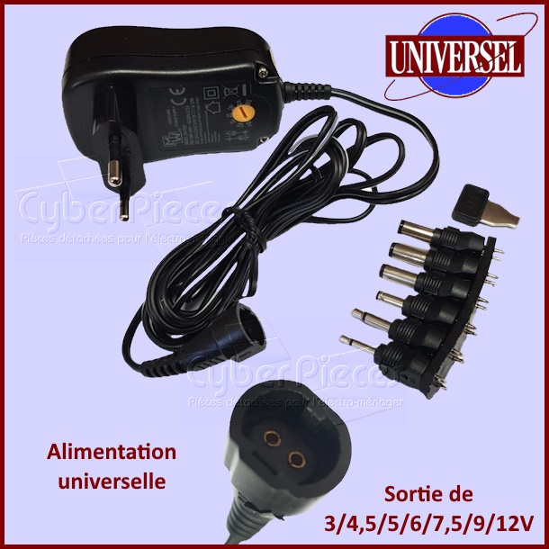 Chargeur Transformateur d'alimentation  Universel