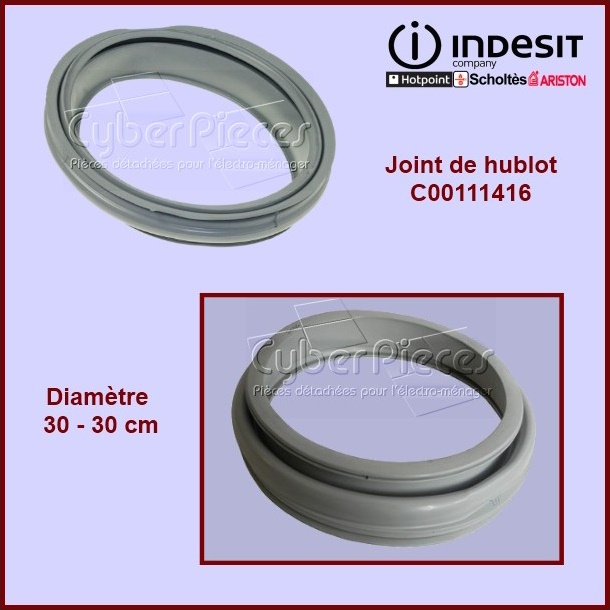 Manchette de hublot Indesit C00111416 -  Pièces machine à laver