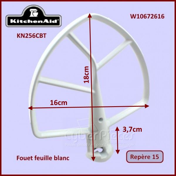 Mélangeur blanc plat KN256CBT Kitchenaid W10672616