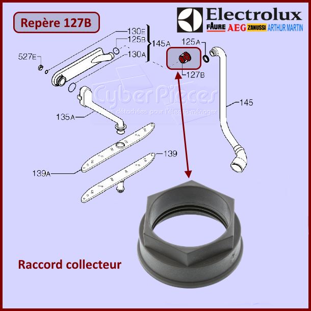 Raccord collecteur Electrolux 1523118204