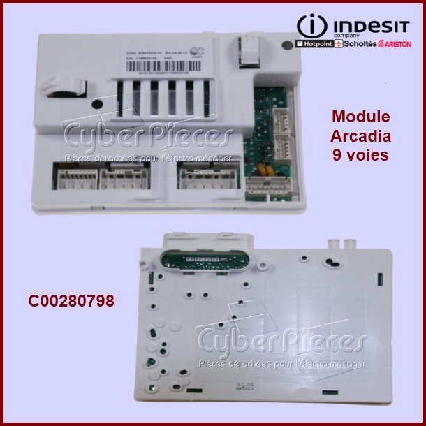 Carte électronique ARCADIA 9 voies Indesit C00280798