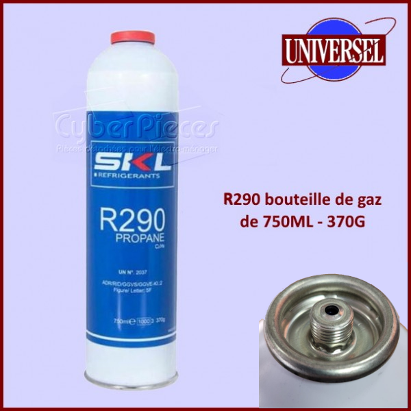 R290 bouteille de gaz de 750ML - 370G