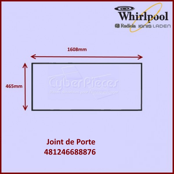 Joint de porte Réfrigérateur 481246688876