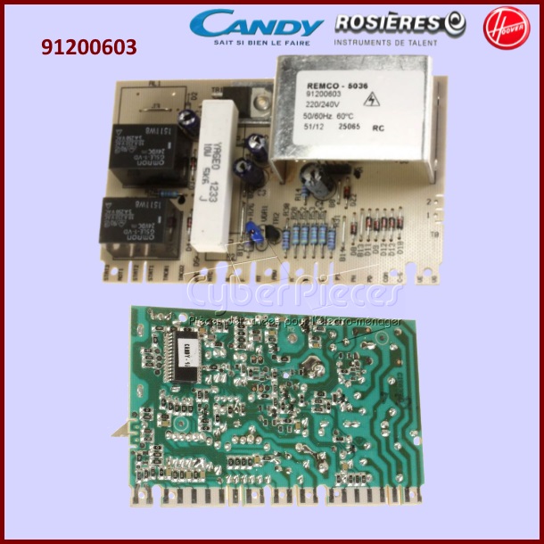 Carte électronique Remco 5036 Candy 91200603 -  Pièces machine à laver