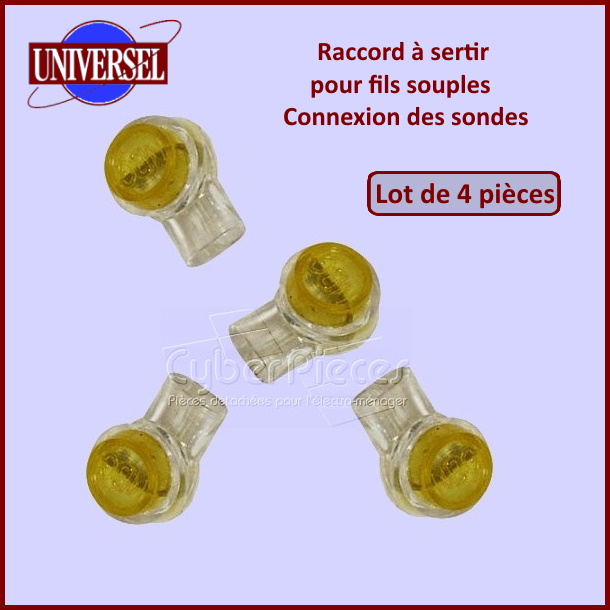 Raccord à sertir pour fils souples (lot de 4)